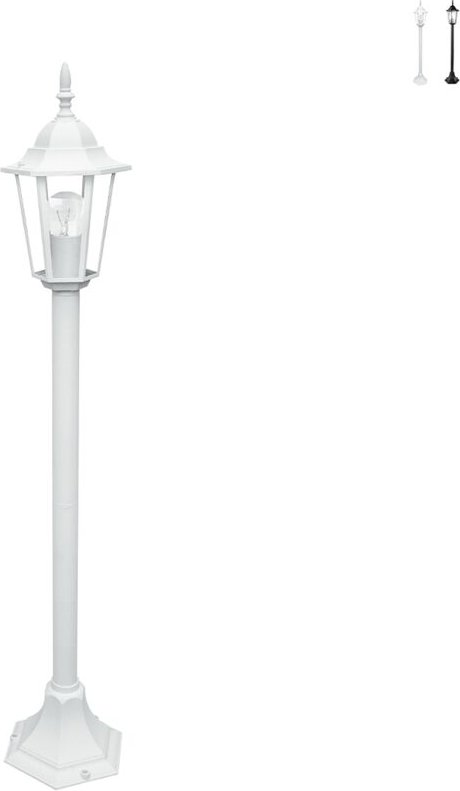 Außenstehleuchte mit Glasdiffusor, Höhe 105 cm, IP44, Milano - Weiß