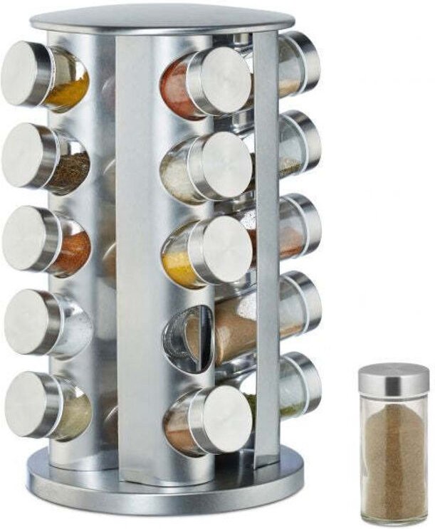 Gewurzregal mit 20 stk glaser