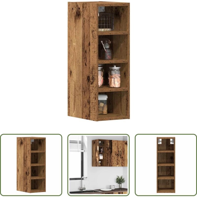Holzwerkstoff - Hängeschrank Riga Altholz-Optik 20x29,5x60 cm Holzwerkstoff