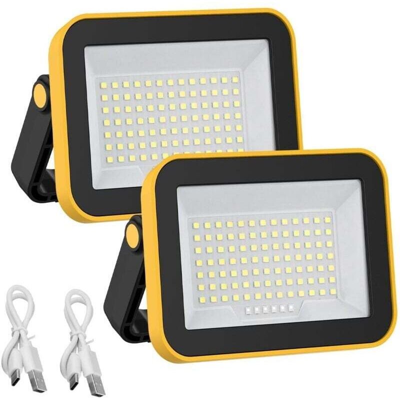 XXW Tragbare 4000mAh USB-LED-Arbeitsleuchte mit 5 Modi für Camping, Baustelle, Garage und Werkstatt