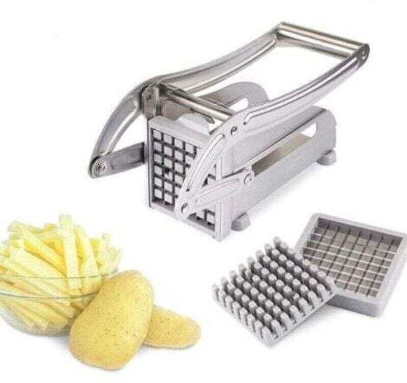 Thumbnail - Professioneller Pommes-Frites-Schneider aus Edelstahl für Kartoffeln und Gemüse für den privaten und gewerblichen Gebrau...