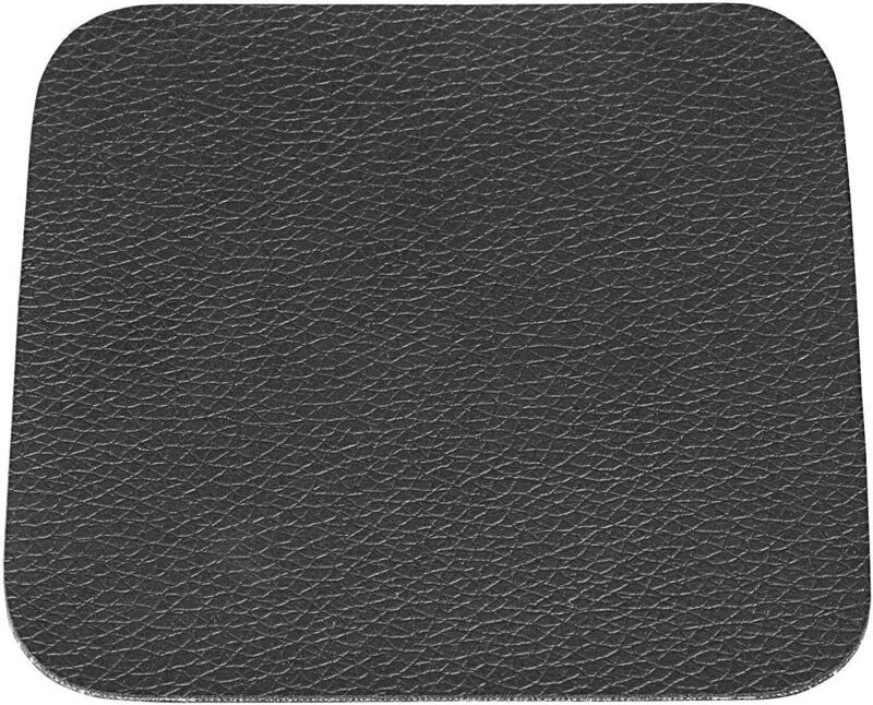 Asa Selection Gmbh - Glasuntersetzer Lederoptik schwarz 10x10cm 4Stück