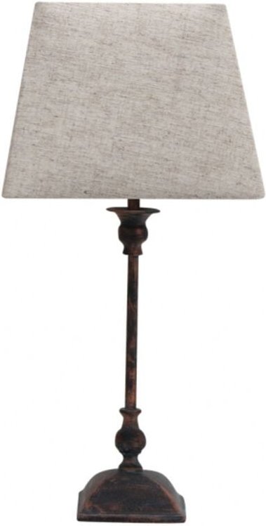 Percasol Tischlampe 1xe27 rustikal braun 52x25x25 cm