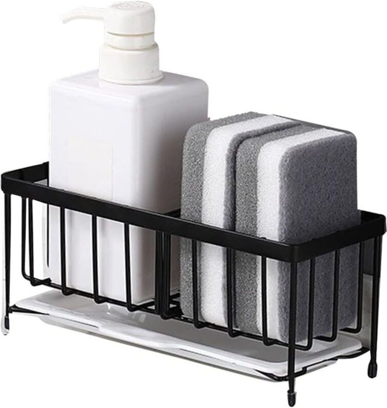 Ersandy - Schwammhalter Küchenregal Schwammhalter für Sinier Küchenspüle Organizer Anti-Rost Monkey Spongers Scurbers So...