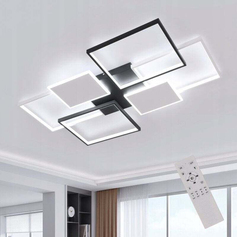 COMELY LED-Deckenleuchte, 3000 K-6000 K Deckenleuchte, 72 W moderne LED-Deckenlampe dimmbar mit Fernbedienung, anwendbar...