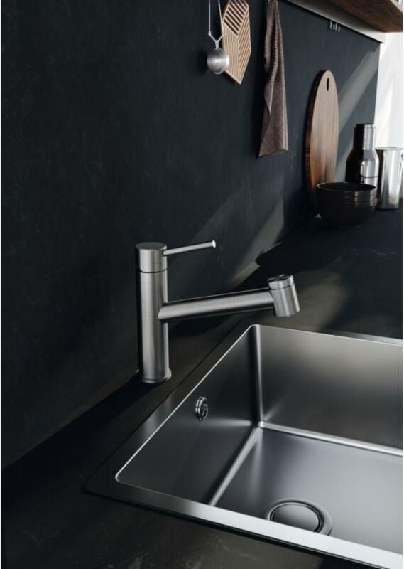 KLUDI Küchenarmatur Steel 44851F860 druckfest Edelstahl gebürstet