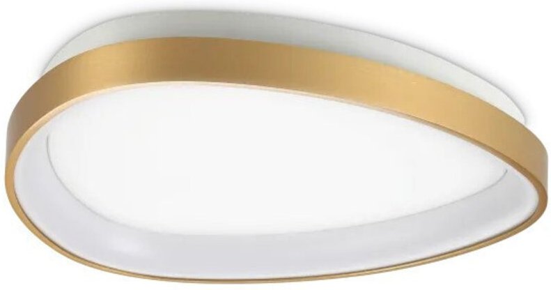 Gemini 42,5 cm LED-integrierte halbbündige Deckenleuchte, Messing, 2700 k - Ideal Lux