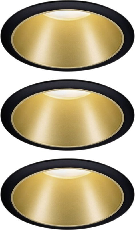 Paulmann Cole Coin 93404 Einbauleuchte 3er Set 2021 Energieeffizienzklasse: n.rel 6 w Warmweiß Schwa