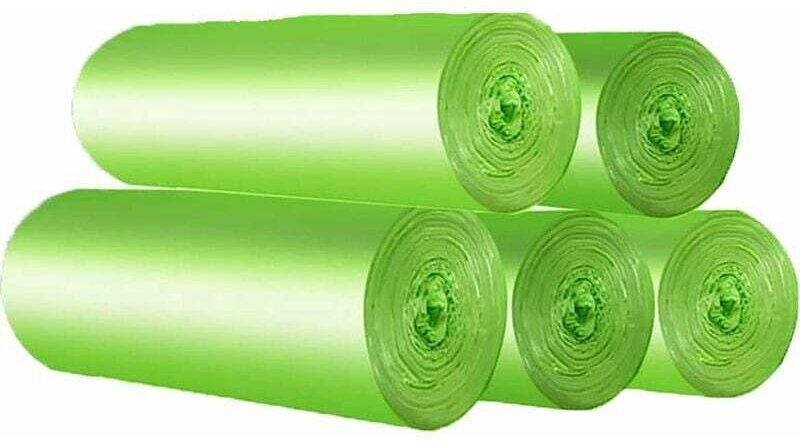 Tigrezy 30-Liter-Müllbeutel, biologisch abbaubar, 100er-Packung, reißfest, für Küchenabfälle, 100 % kompostierbar und bi...