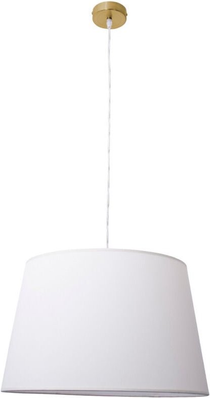 Naeve BOLOGNA Zylindrische Pendelleuchte Deckenleuchte Beige 1xE27 Messing Rose