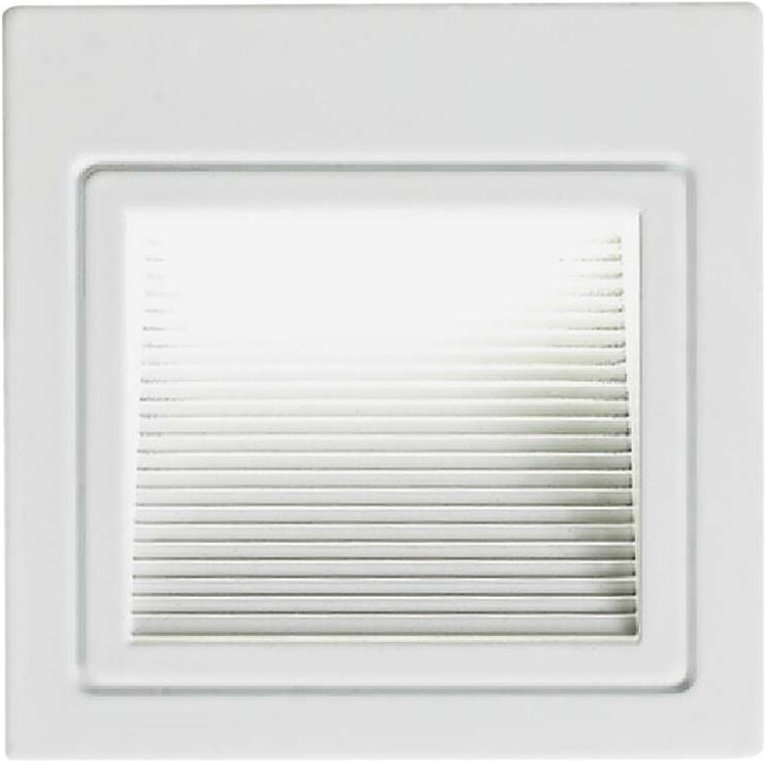 V-tac - 3W quadratische LED-Stufenleuchte, Einbaumontage, Weiß, Naturweiß, IP20