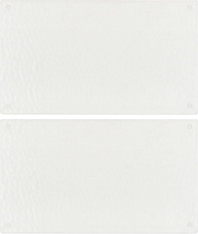 Schneidebretter 2 Stk. Transparent Blasenmuster Hartglas Vidaxl