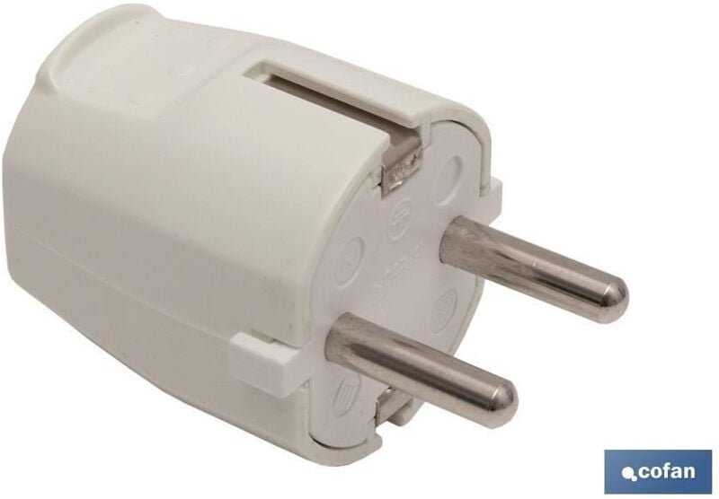 Weißer bipolarer Stecker (16a-250v)