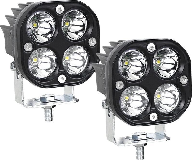 Linghhang - 2 stück) LED-Arbeitsscheinwerfer für Traktor, 7,6 cm, 3 Zoll, 40 w, weißer LED-Strahler, 12 v, 24 v, wasserd...