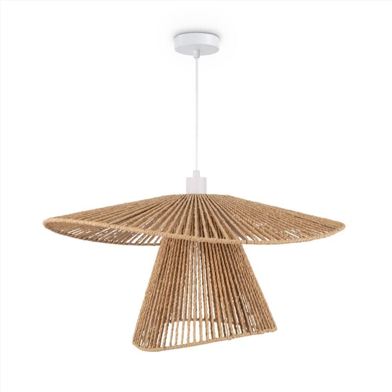 Thumbnail - Led Pendelleuchte Esszimmer Pendellampe Wohnzimmer Küche Papier Boho Style E27 Weiß, Typ 6 - Paco Home
