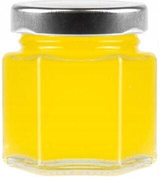 30 ml sechseckiges Glasgefäß für Gewürze und Honig