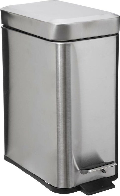 Thumbnail - 5five Simply Smart - Rechteckiger mülleimer soft close inox 5l - 5five