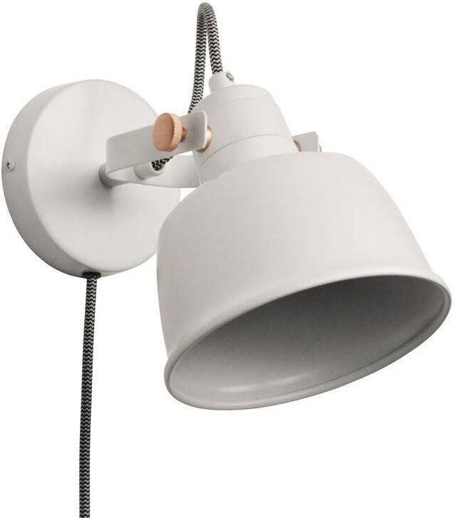 Wandleuchte "Kukka" mit Schalter und Stecker