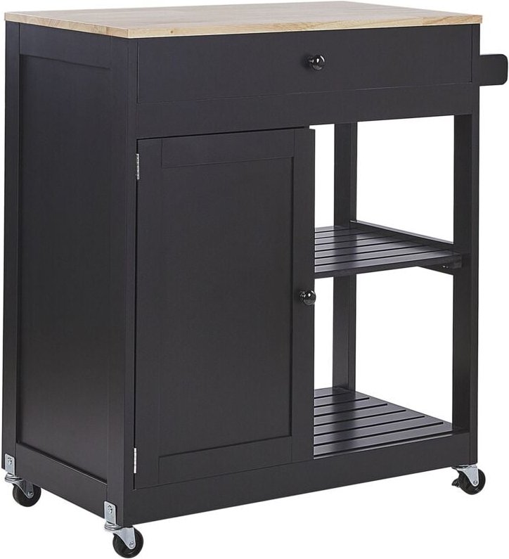 Servierwagen TRAPANI Schwarz