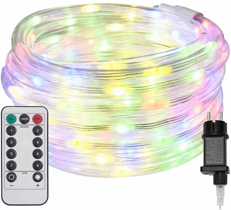 Thumbnail - Lichtseil mit 2400 LEDs Mehrfarbig 100 m PVC vidaXL