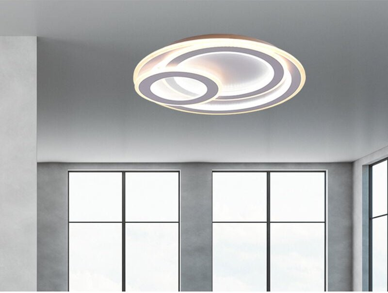 Led Deckenleuchte Mita weiß-matt ø 51,5 cm dimmbar Deckenleuchte - Trio Leuchten