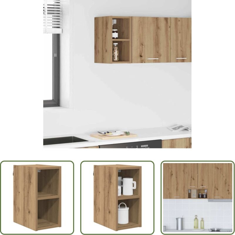 Holzwerkstoff - Hängeschrank Artisan-Eiche 20 x 29,5 x 40 cm Holzwerkstoff