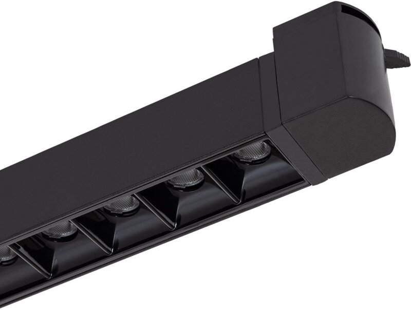 Efectoled - 3-Phasenstromschiene Linear LED-Strahler 15W UGR13 6000K Schwarz