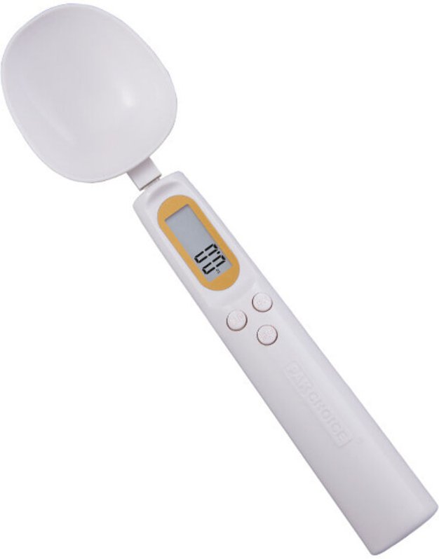 Digitale Küchenwaage mit LCD-Display und elektronischem Messlöffel für Lebensmittel, 500 g Messbereich, 0,1 g Messbereic...