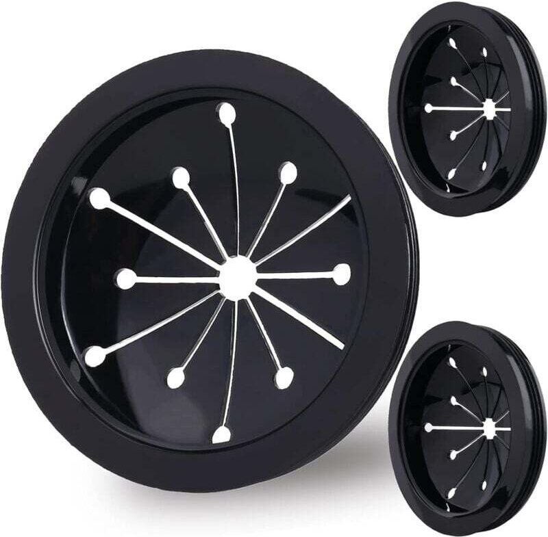 3er-Pack Spritzschutz für Spülbecken, geeignet für Abfallzerkleinerer und Bioabfall. Kompatibel mit Waste King.