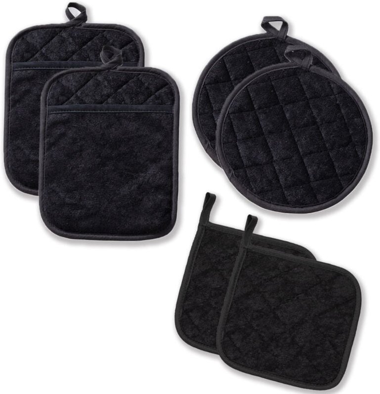 Bluedeer - Topflappen Topfuntersetzer & Ofenhandschuhe Hitzebestaendig 260℃ 6 Set