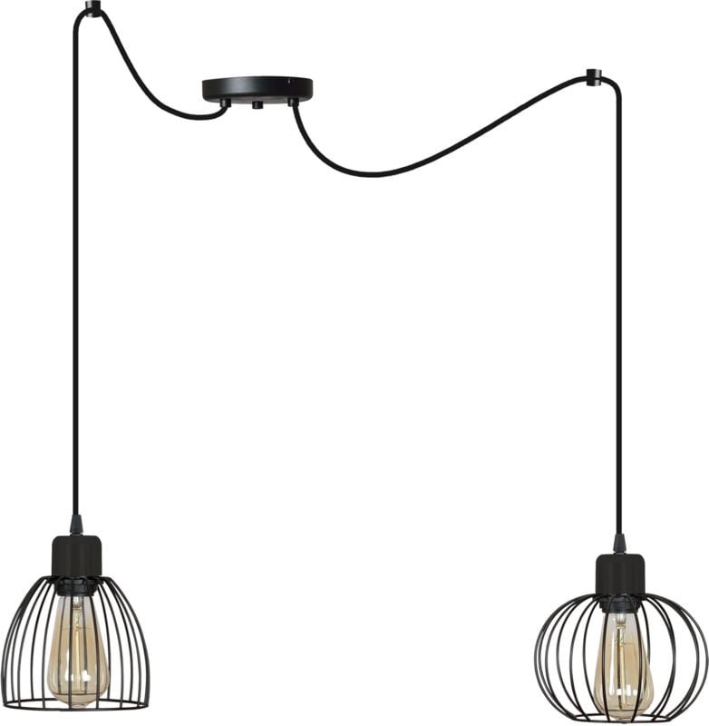 LOFT Spider Pendelleuchte Schwarz Weiß Verschiedene Schirme