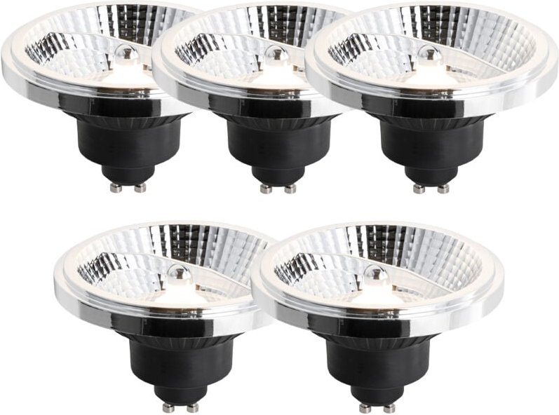 Luedd - 5er-Set GU10 3-Stufen-Dimmbare LED-Lampe 111mm 10,5W 770lm 3000K
