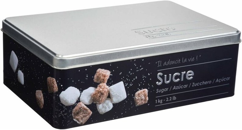 5five Simply Smart - Würfelzuckerdose metall black edition schwarz - 5five