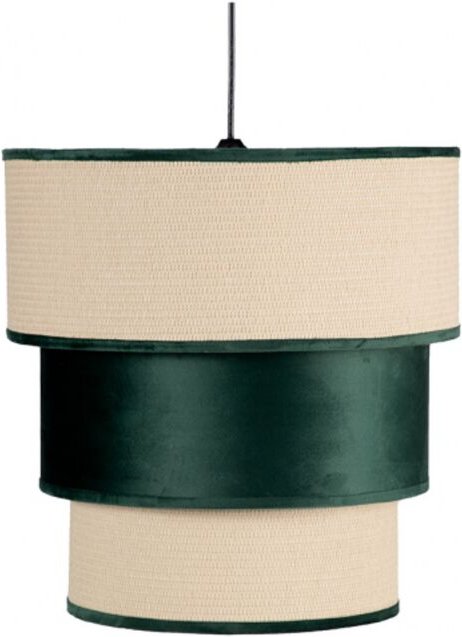 Fabrilamp - Hängeleuchte de 3 Lampenschirme lucio grün-kirschrot de eine Leuchte