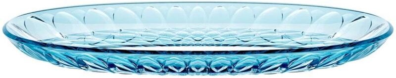 Kleines ovales Tablett 321925 azurblau