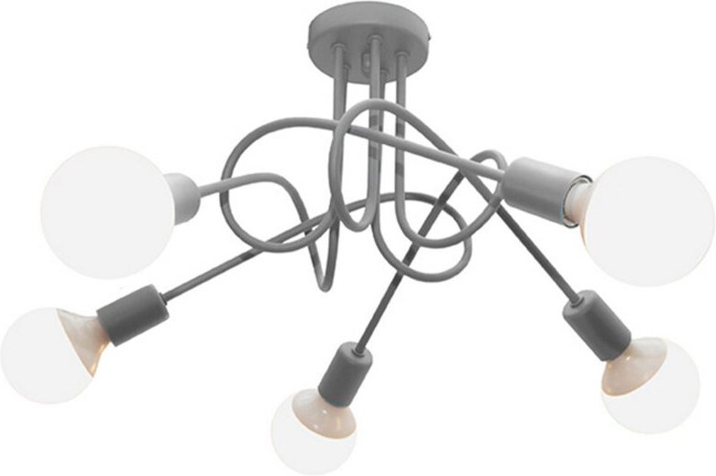 Helam - oxford Halbbündige Deckenleuchte mit mehreren Armen Grau 50cm