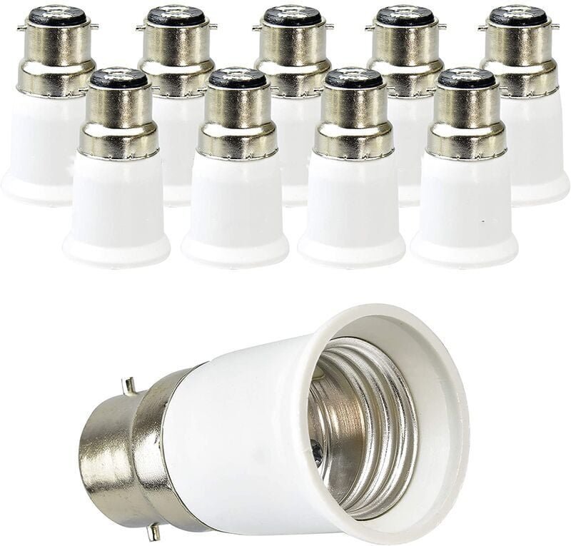 Yoyaxi - Ahlsen B22-auf-E27-Sockelkonverter, Sockeladapter für LED-Leuchtmittel und Halogenlampen, maximale Leistung 200...