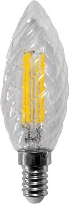 Thumbnail - LED-Glühbirne mit gedrehtem Filament, 4 w, E14, 3000 k