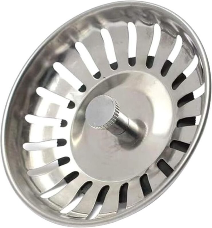 Thumbnail - Stück Universal-Siebkorb, 8 cm, Edelstahl, Küchenspülenfilter, doppellagiger Spülenstöpsel, Abtropfgitter für Küche und ...