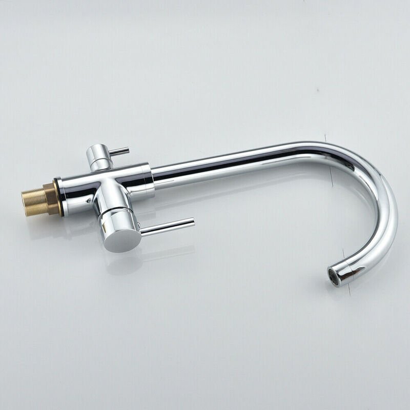 Küchenarmatur Küche Einhandmischer Waschtischarmatur W/ ABS-Bubbler Edelstahl Wasserhahn