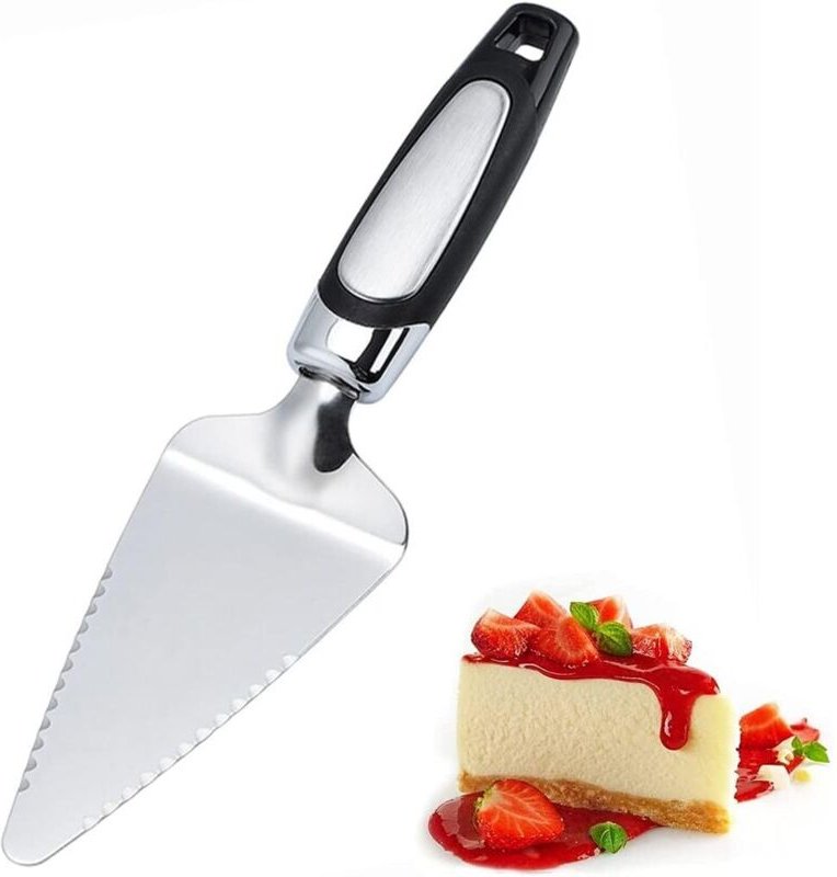 Tortenwender aus Edelstahl, Pizzawender, Kuchenmesser, Pizzaschneider (Kuchenwender)