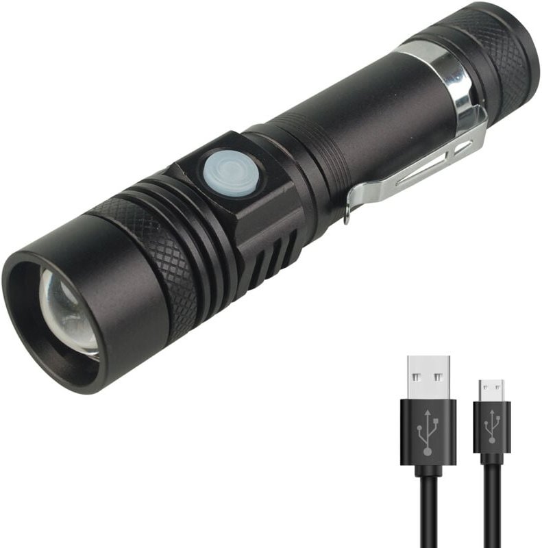 Thumbnail - ZVD - Mini usb wiederaufladbare Blendung Taschenlampe - Aluminiumlegierung Außenbeleuchtung