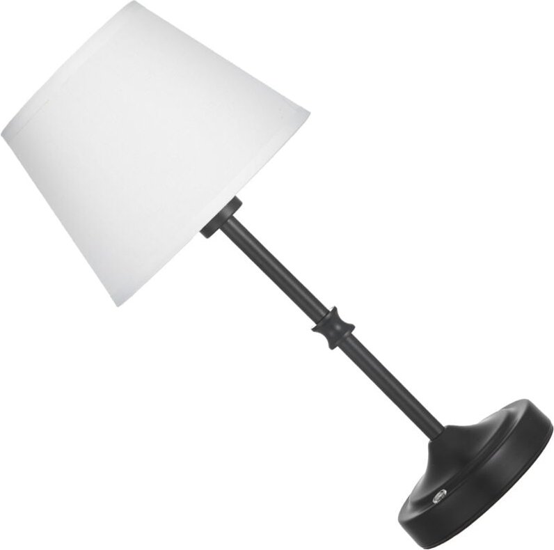 Thumbnail - Mophorn - Kabellose Tischlampe (2er-Set) mit Stoffschirm & integriertem 5200-mAh-Akku, dimmbare Schreibtischleuchte (3 H...
