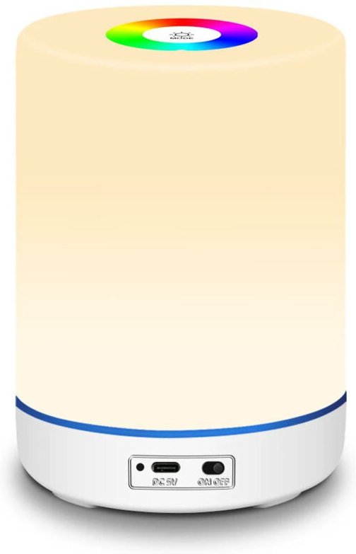 LED-Chevetlampe, taktil dimmbar - - Rithok - 3 Helligkeitsstufen - einstellbare Farben