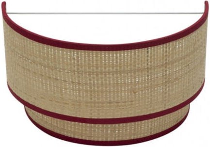 Fabrilamp Wandleuchte of wall mit rotem Detail Modell Roque