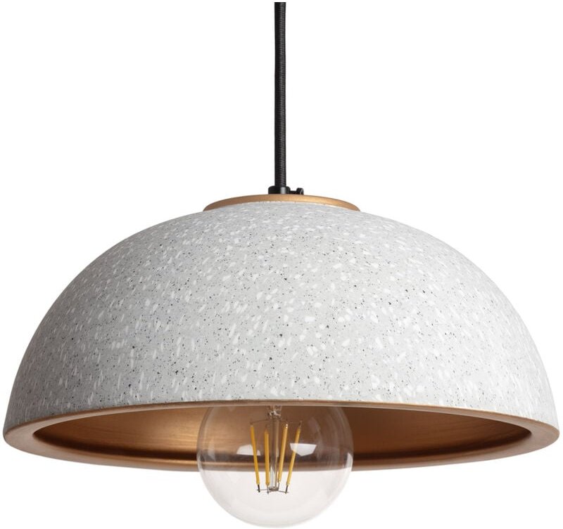 Ledkia - Pendelleuchte Keramik Crowe Grau