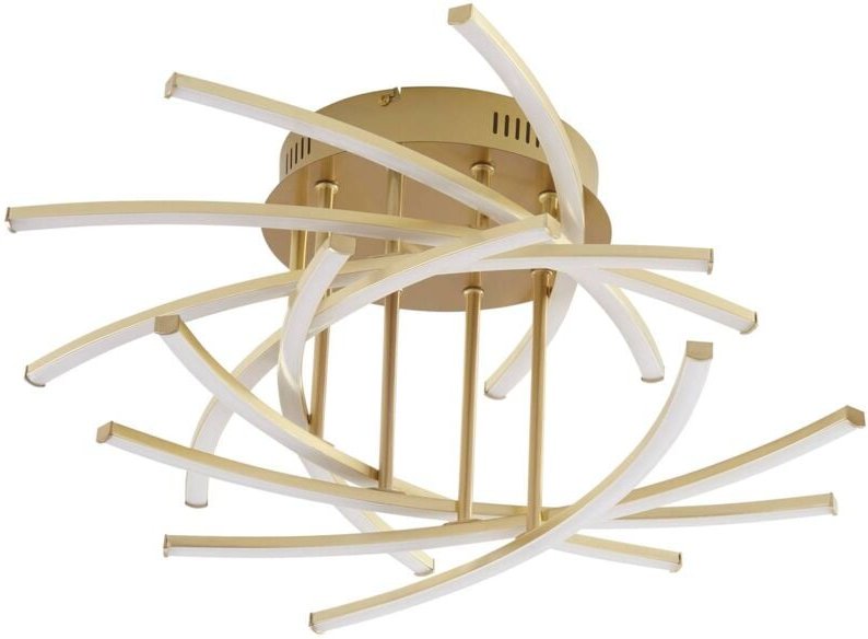 Led Deckenleuchte 'Flakira' aus Aluminium dimmbar für Wohnzimmer & Esszimmer von Lindby