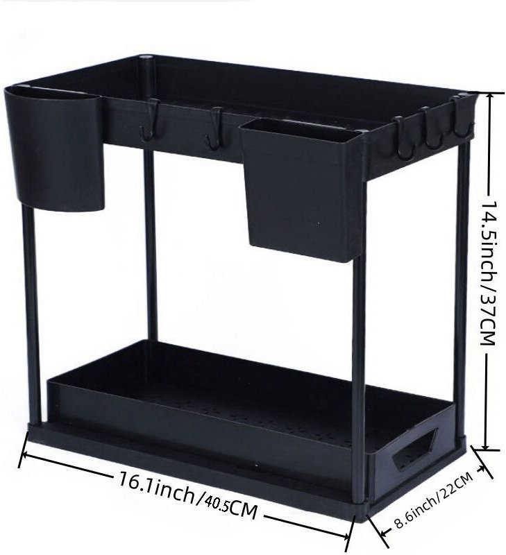 Unter der Küchenspüle WC-Ausziehregal Multifunktions-Lagerregal