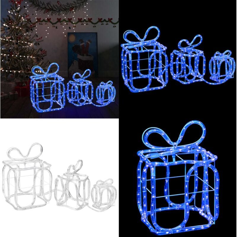 Weihnachtsdekoration Geschenkboxen mit 180 LEDs Indoor Outdoor - beleuchtete Weihnachtsgeschenkbox - beleuchtete Weihnac...
