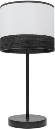 Fabrilamp - olga tischleuchte 1xe14 schwarz/weiss-schwarz-mad.black 42x18x18 cm